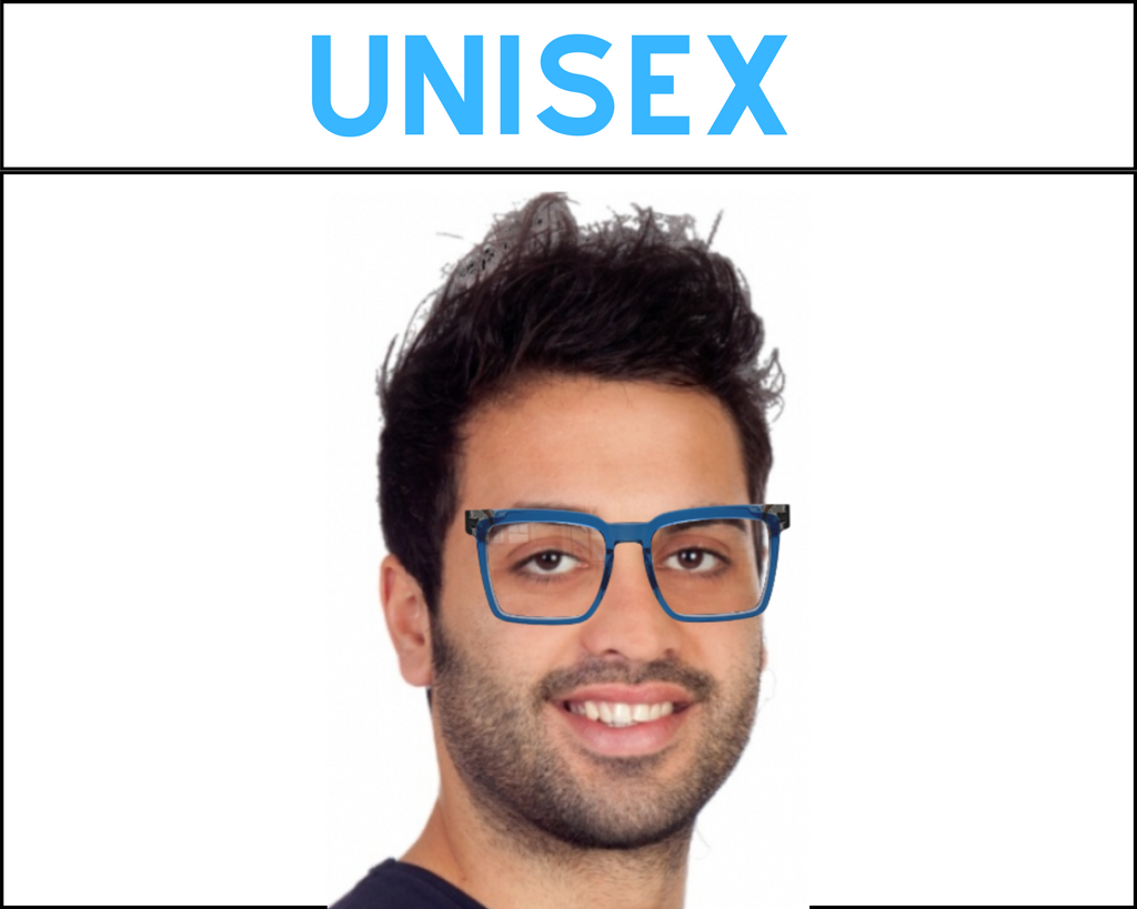 Jonah In Sea Blue Tortoise: Unisex/Modified Square Fits Medium To Wide Faces (jill)