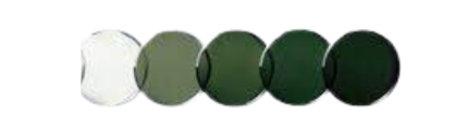 Single Vision Reading or Computer Lenses In Green Transitions (100% UVA & UVB)