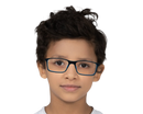 Baringer In Midnight Acetate With Lime Temples:  Kid's Eyewear For Ages 8-12