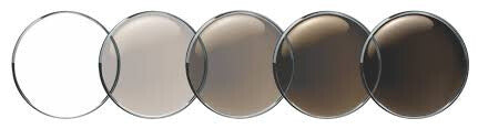 Non-prescription Brown Transitions Lenses (100% UVA & UVB)