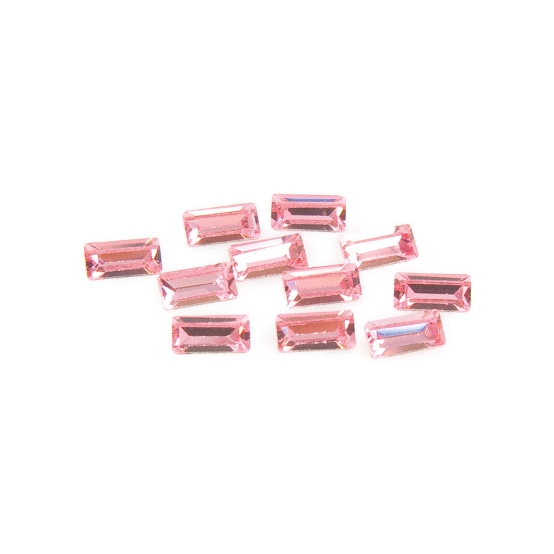 Light Rose Rectangular Crystals