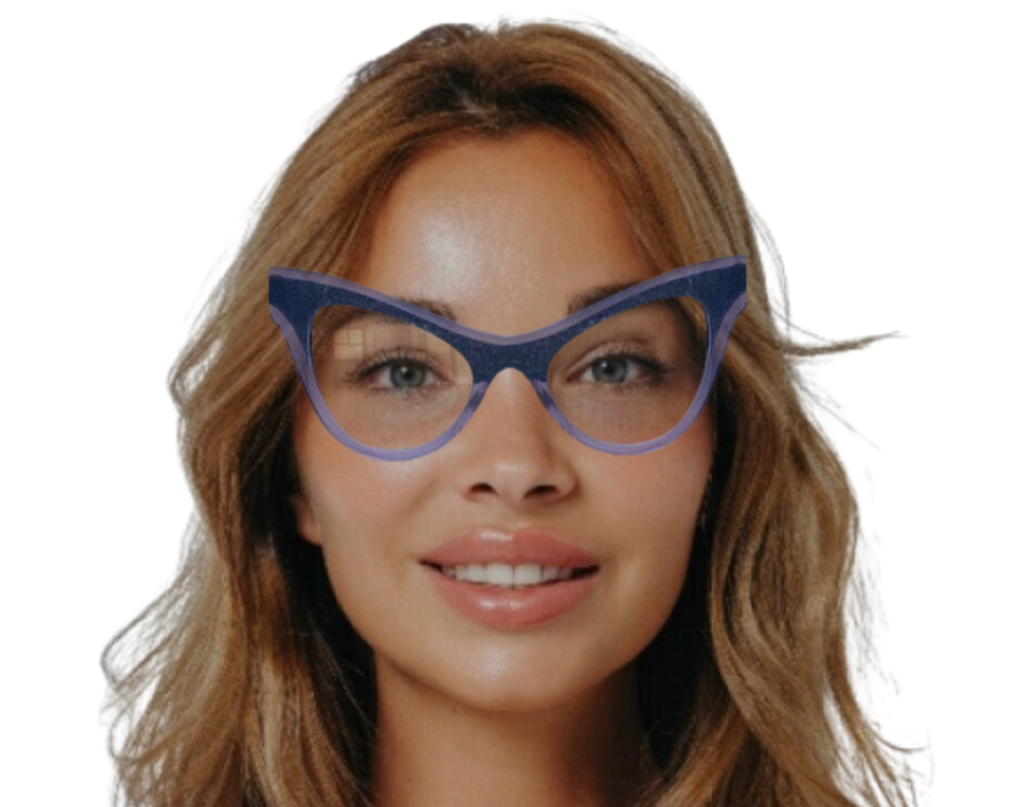 Delmas In Translucent Dyed Purple: Women's Cat Eye Fits Medium To Wide Faces