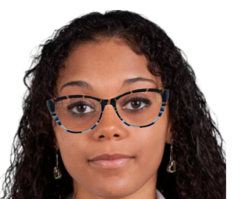 Eve In Blue Tortoise Specks:  Women's Eyewear Fits Medium Size Faces