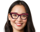 Kayla In Burgundy Tortoise: Women's Cat Eye Fits Medium To Wide Faces (jill)