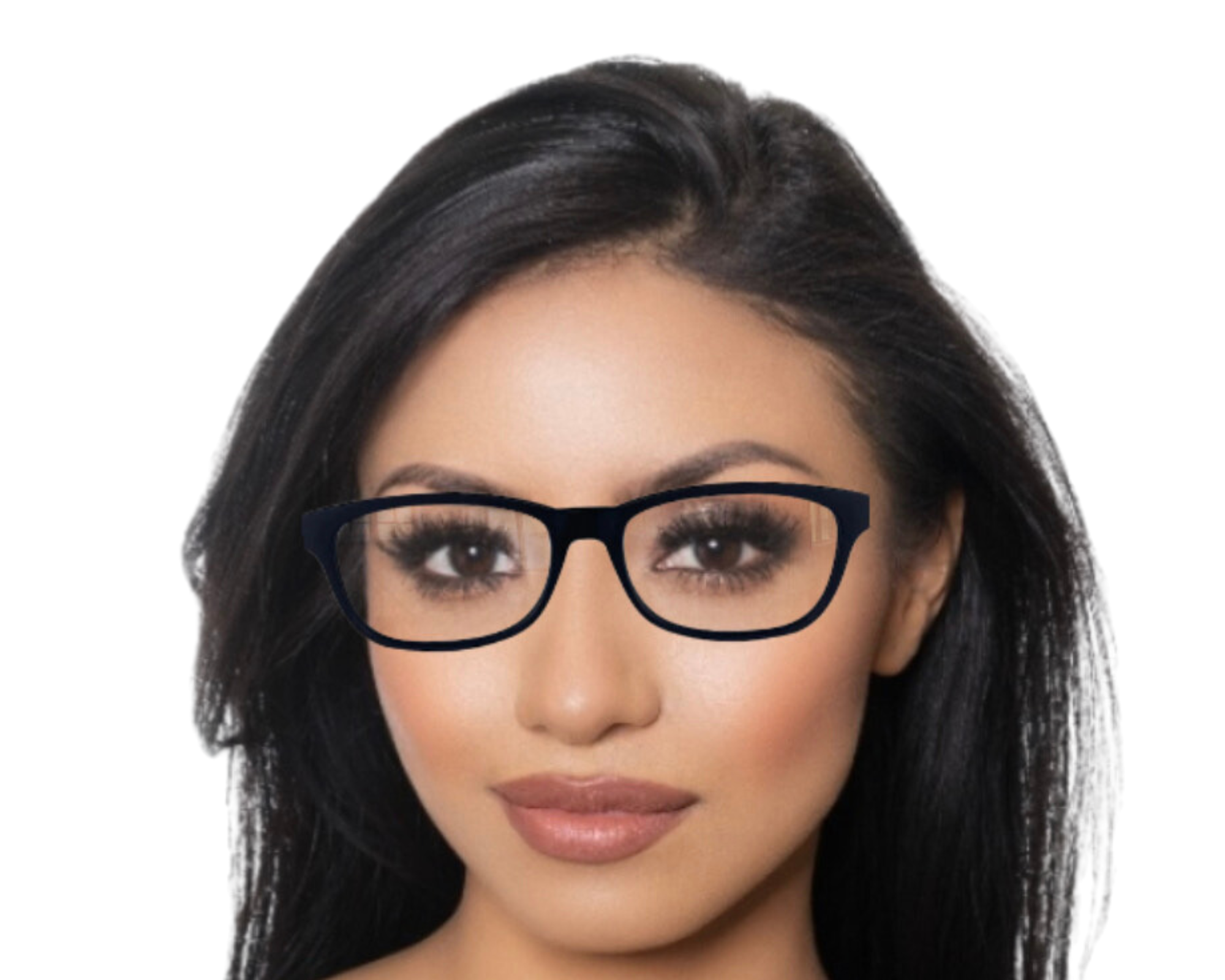 Dina in Midnight Acetate With Blue Temples:  women’s Eyewear fits narrow faces