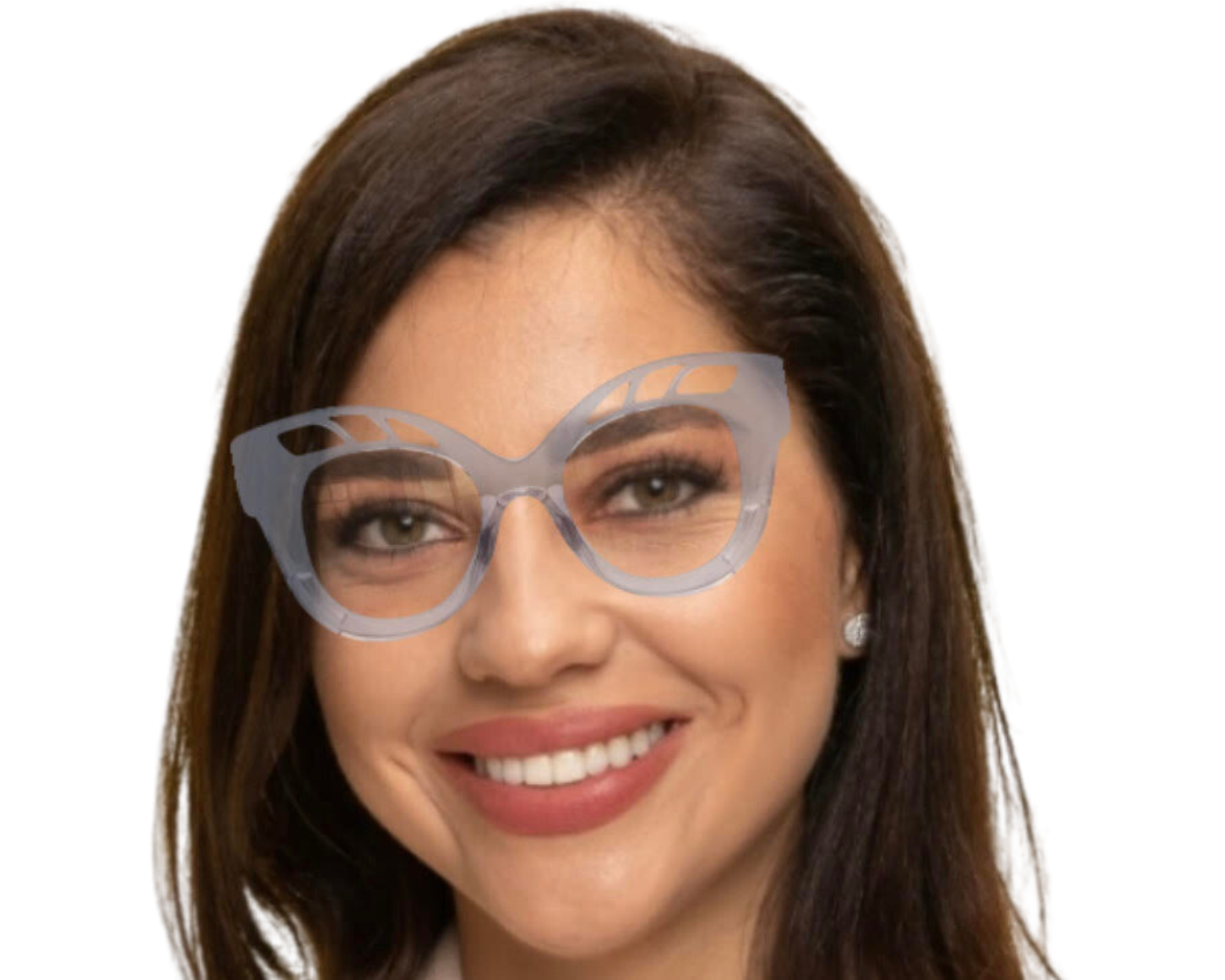 Hannah In Clear Kokoye Acetate: Women's Cat Eye Fits Medium To Wide Faces