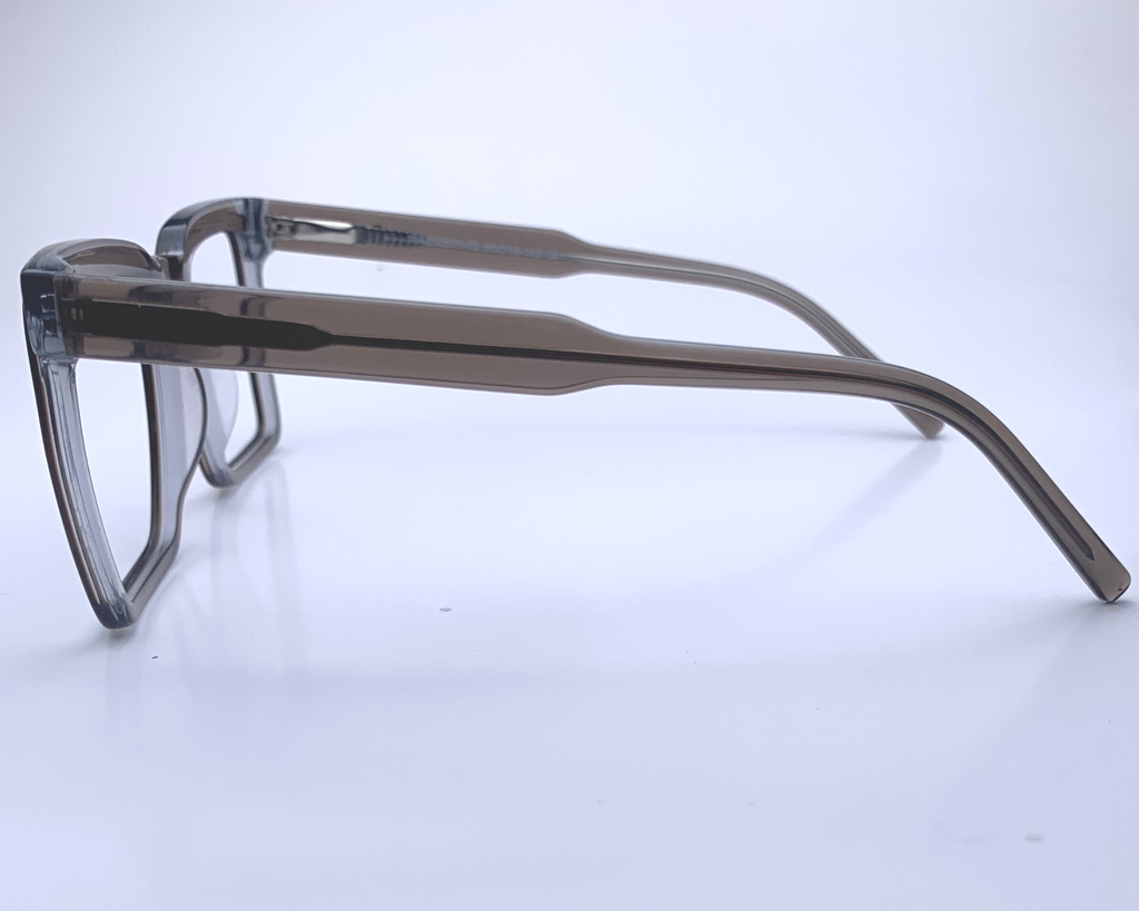 Jonah In Obsidian Mahogany: Unisex/Modified Square Fits Medium To Wide Faces (jill)