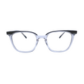 Chase In Black Crystal Acetate: Unisex/Modified Oval Frame Fits Small To Medium Size Faces