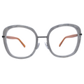 Lydia In Gray Marble: Women's Modified Oval Fits Medium To Wide Faces (jill)