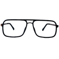 Benjamin In Midnight Acetate With Metal Temples: Men's Square Fits Medium To Wide Faces