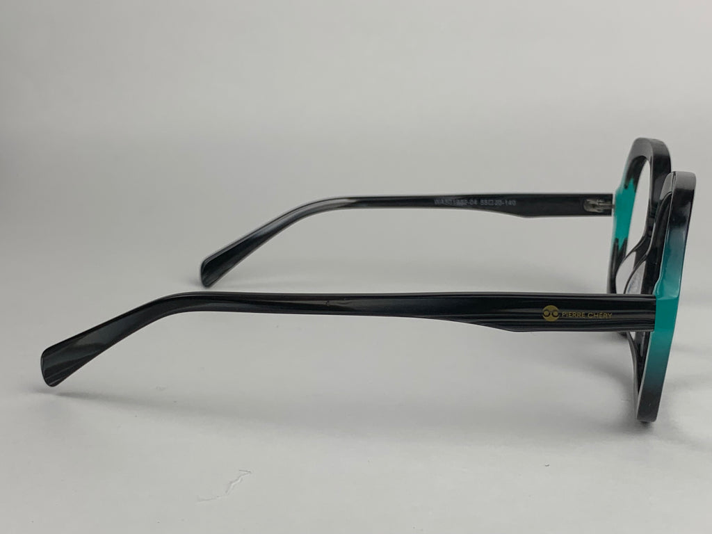Abigail In Gray Stone Tortoise With Turquoise