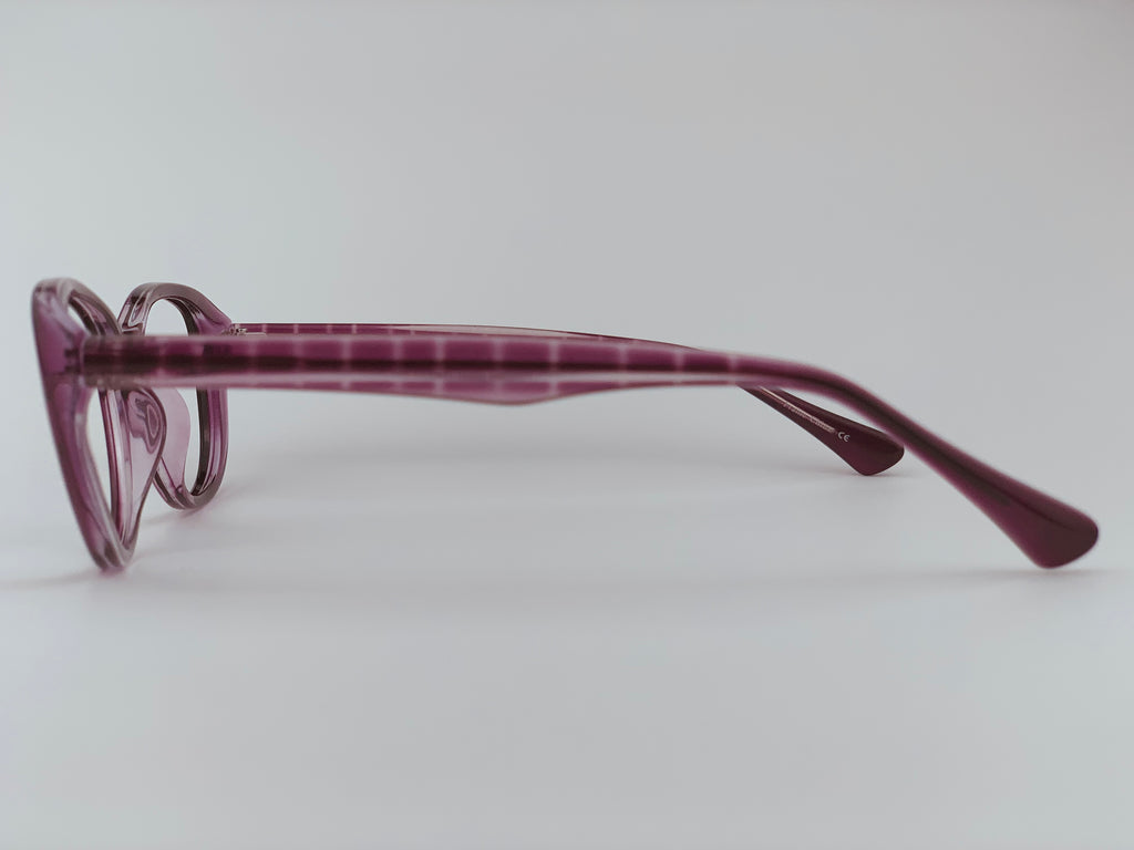Abilene in Purple Waterfall Tortoise: Women's Cat Eye fits medium to large faces