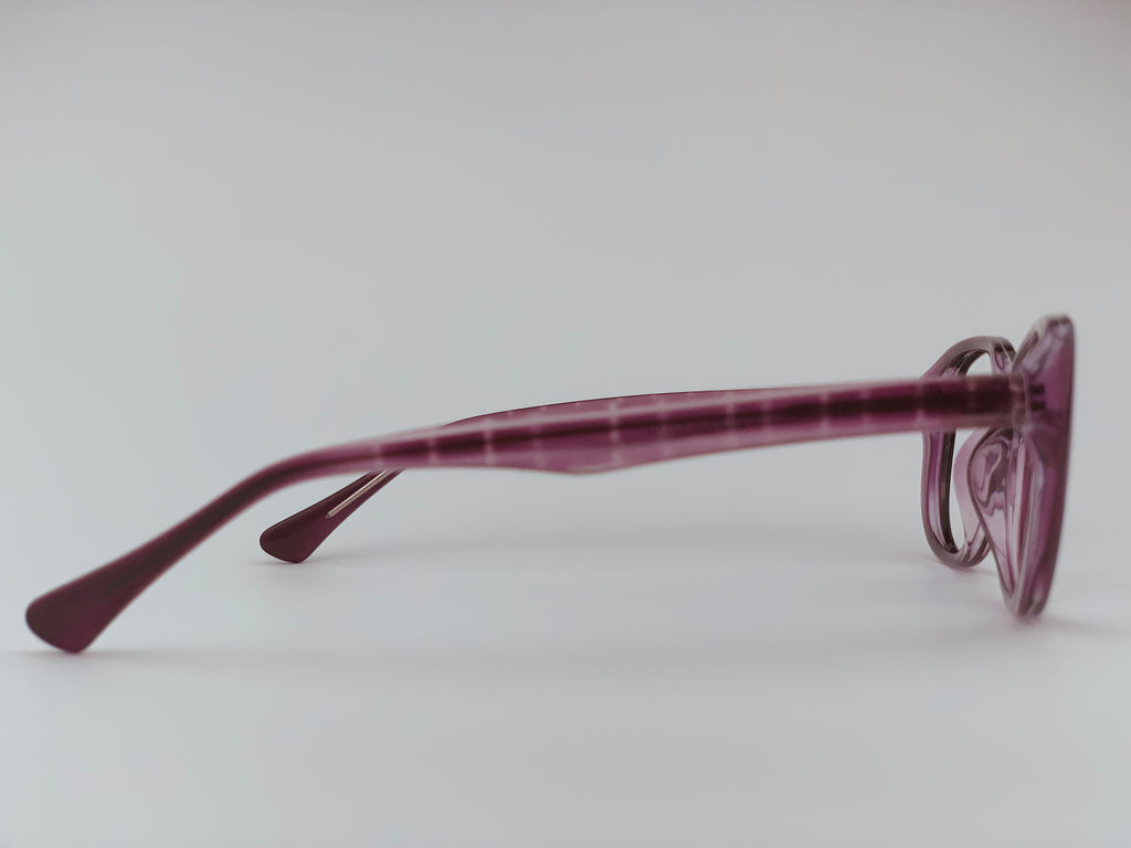 Abilene in Purple Waterfall Tortoise: Women's Cat Eye fits medium to large faces