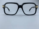 Ephraim In Black Silk Acetate : Unisex/Modified Square Frame Fits Medium To Wide Faces