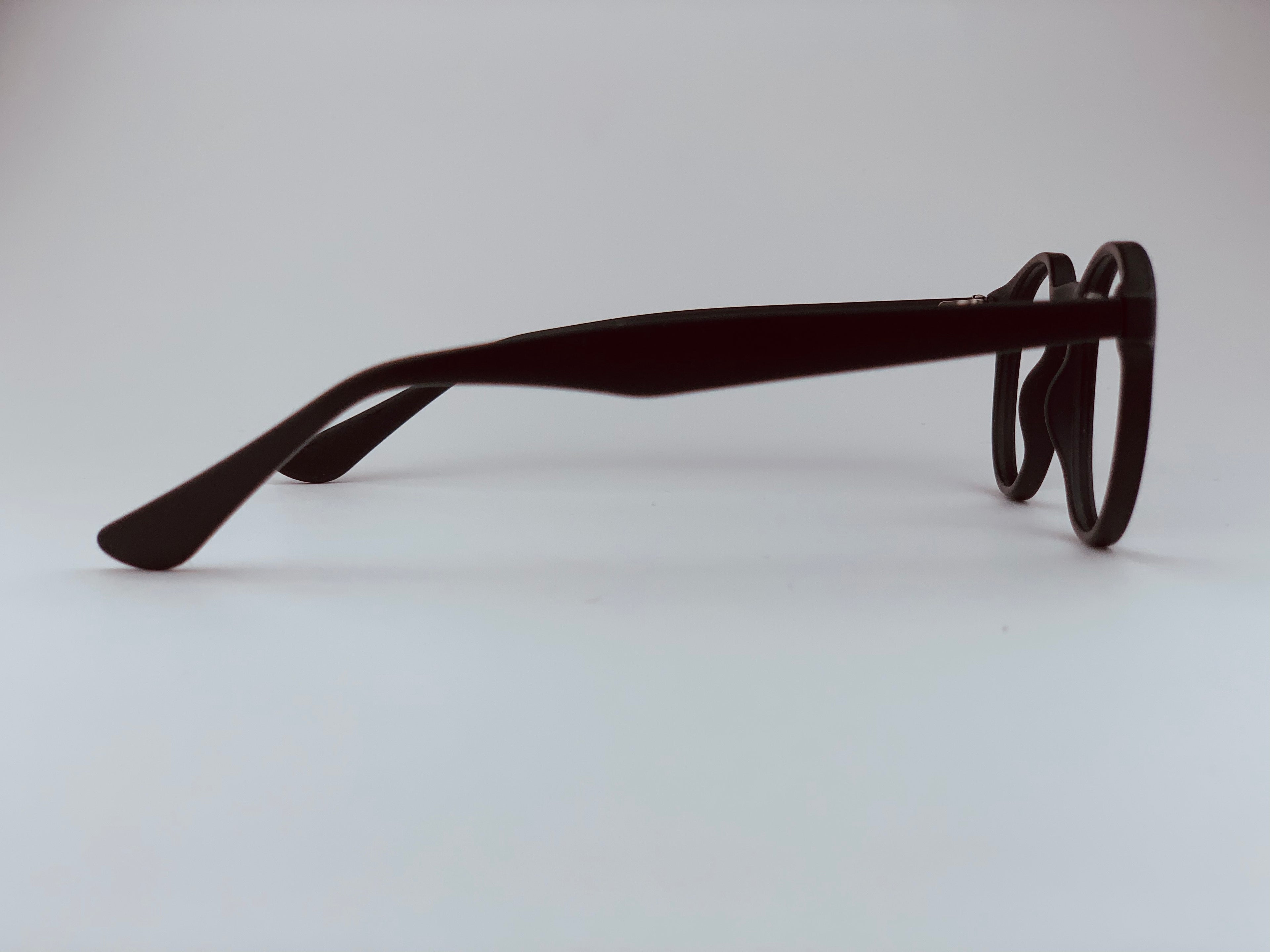 Mara In Midnight Charcoal Acetate:  Unisex Modified Oval fits Small To Medium Size Faces (jill)