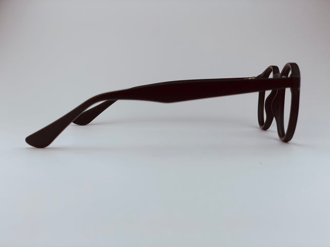Mara In Midnight Charcoal Acetate:  Unisex Modified Oval fits Small To Medium Size Faces (jill)