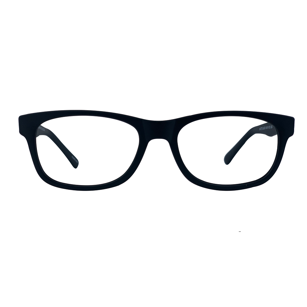 Mara In Midnight Charcoal Acetate:  Unisex Modified Oval fits Small To Medium Size Faces (jill)