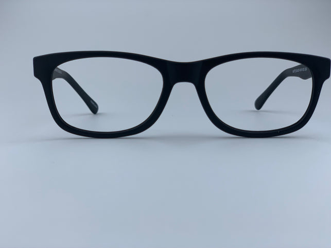 Mara In Midnight Charcoal Acetate:  Unisex Modified Oval fits Small To Medium Size Faces (jill)