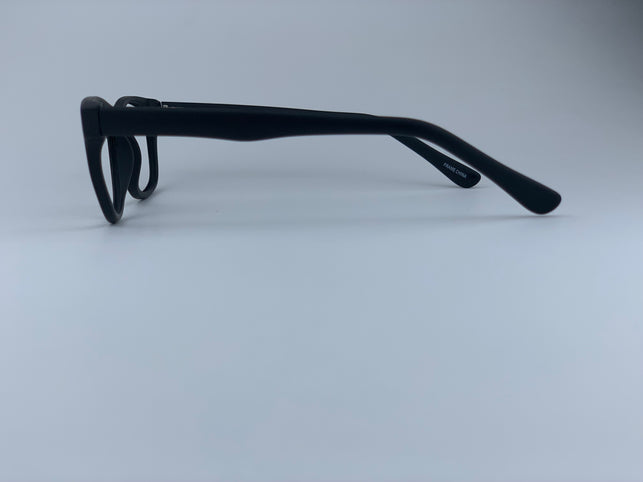 Mara In Midnight Charcoal Acetate:  Unisex Modified Oval fits Small To Medium Size Faces (jill)