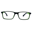 Baringer In Midnight Acetate With Lime Temples:  Kid's Eyewear For Ages 8-12