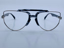 Barnett Gray Marble Acetate: Aviator Frame Fits Wide Faces/Size 56-18-140