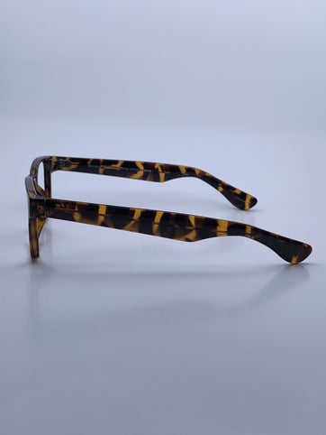 Dana In Brown Cocoa Acetate: Unisex  square Fits Wide Faces: size: 53-17-145