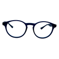 Felix In Blue Matte Acetate: Men's Round Fits Medium Size Faces 47-20-140