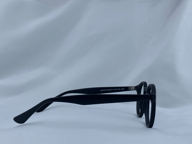 Felix In Black Matte Acetate: Unisex  Oval Fits Medium Size Faces 47-20-140
