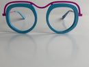 Bethel In Sleek Turquoise With Purple Brow: Women's Modified Oval/Fits Medium To Wide Faces