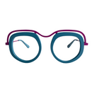 Bethel In Sleek Turquoise With Purple Brow: Women's Modified Oval/Fits Medium To Wide Faces