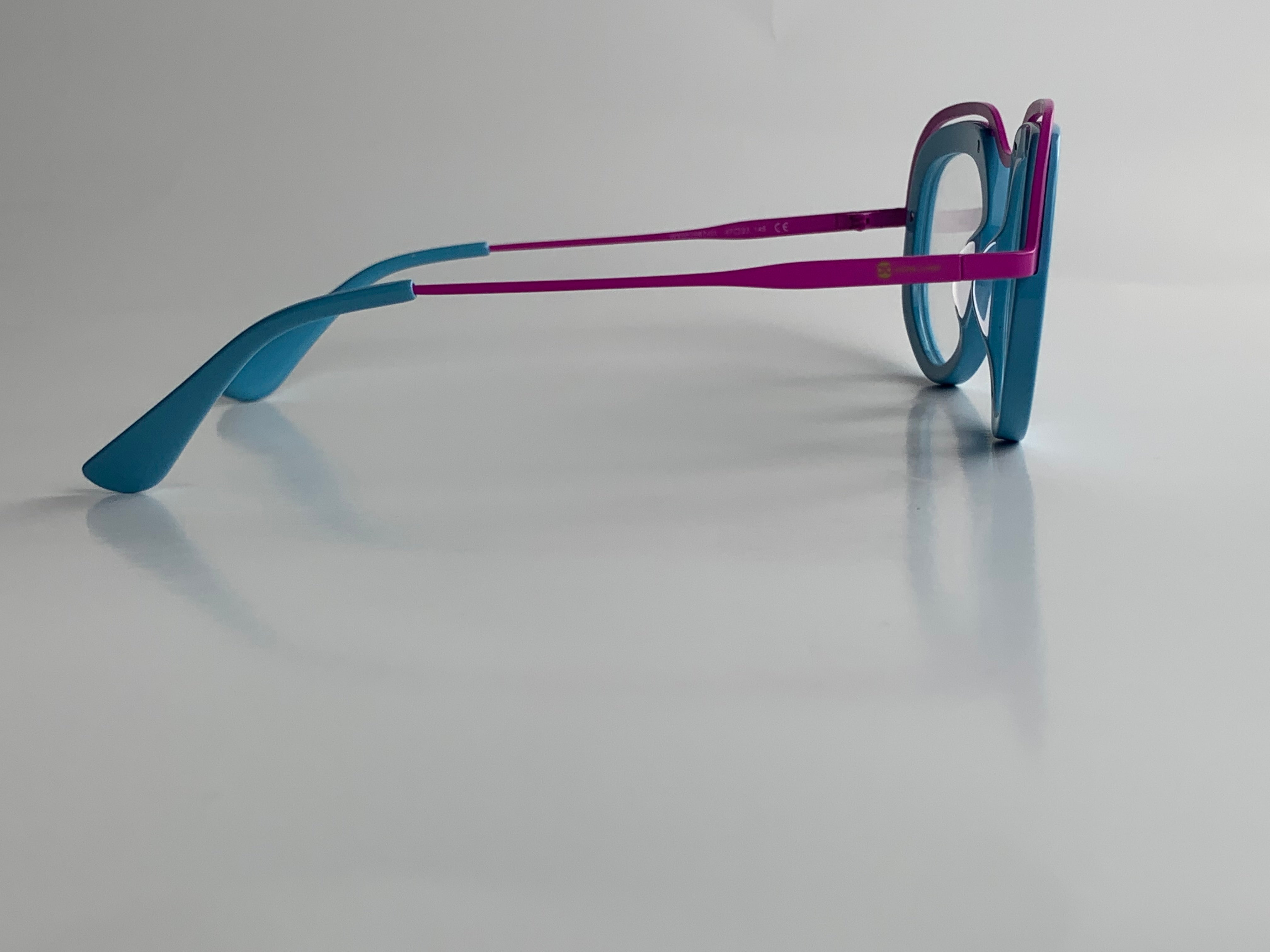 Bethel In Sleek Turquoise With Purple Brow: Women's Modified Oval/Fits Medium To Wide Faces