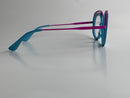 Bethel In Sleek Turquoise With Purple Brow: Women's Modified Oval/Fits Medium To Wide Faces