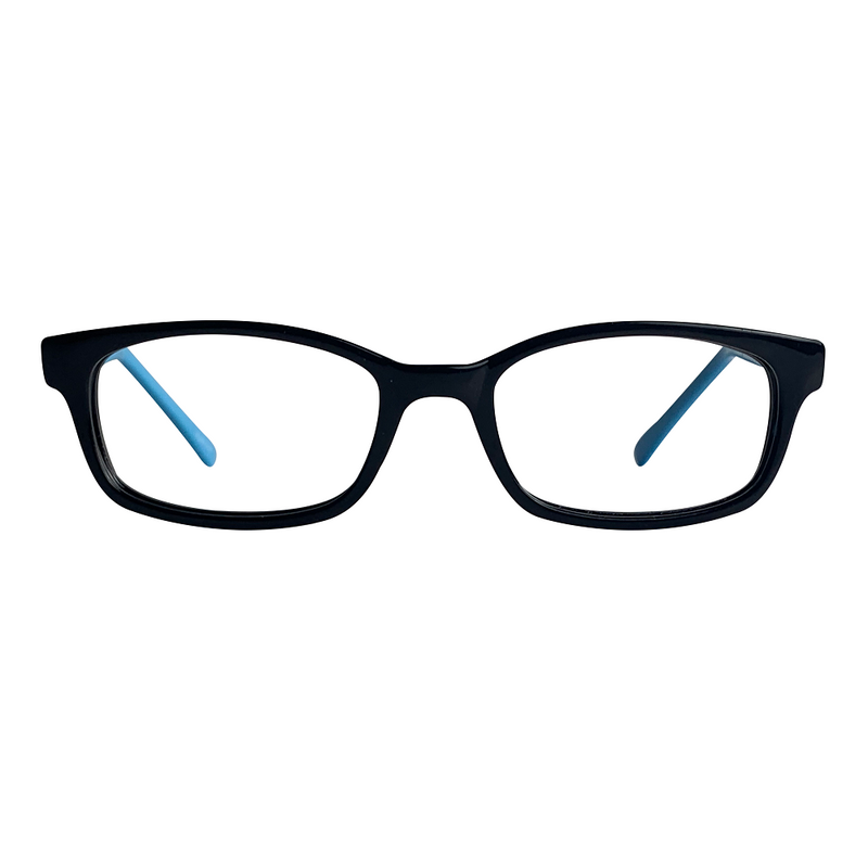 Pascal In Midnight Acetate With Baby Blue Temples: Kid's Eyewear Fits Age 8-12