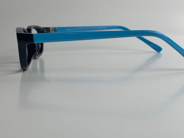 Pascal In Midnight Acetate With Baby Blue Temples: Kid's Eyewear Fits Age 8-12