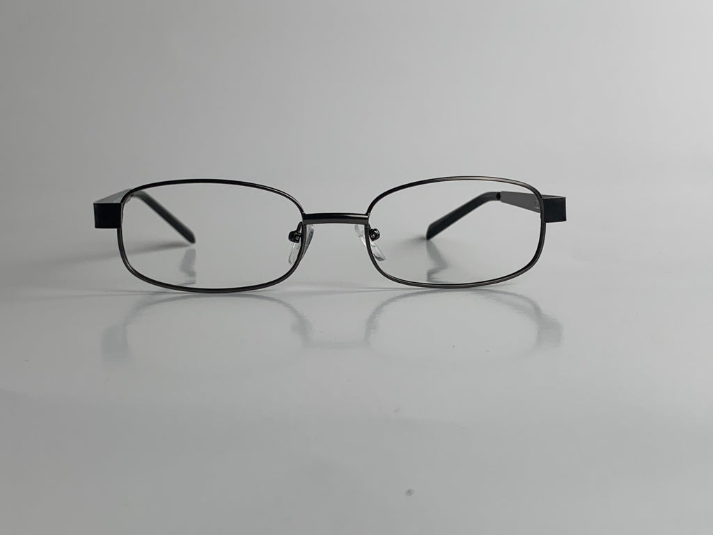 Jude In Silky Gray:  Oval Frame Fits Medium Size Faces