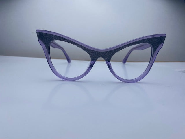 Delmas In Translucent Dyed Purple: Women's Cat Eye Fits Medium To Wide Faces