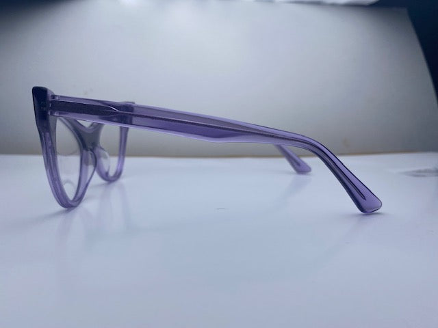 Delmas In Translucent Dyed Purple: Women's Cat Eye Fits Medium To Wide Faces