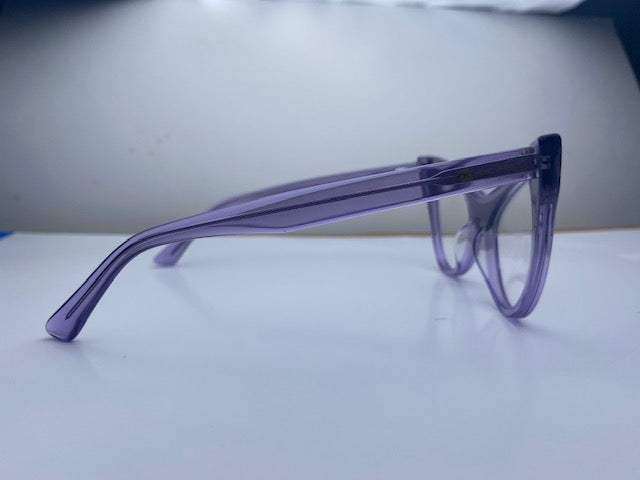 Delmas In Translucent Dyed Purple: Women's Cat Eye Fits Medium To Wide Faces