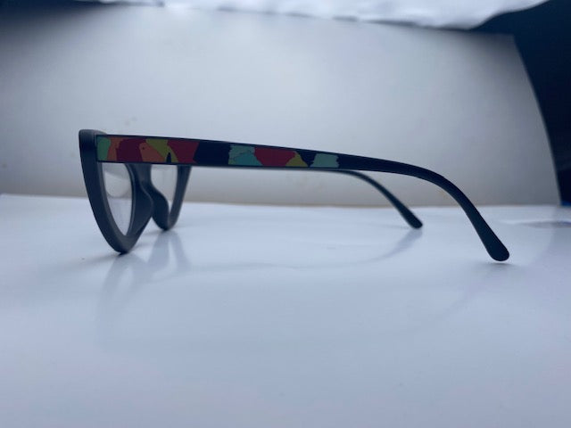 Daline In Rainbow Paint Acetate: Women's Cat Eye/Fits Medium To Wide Faces