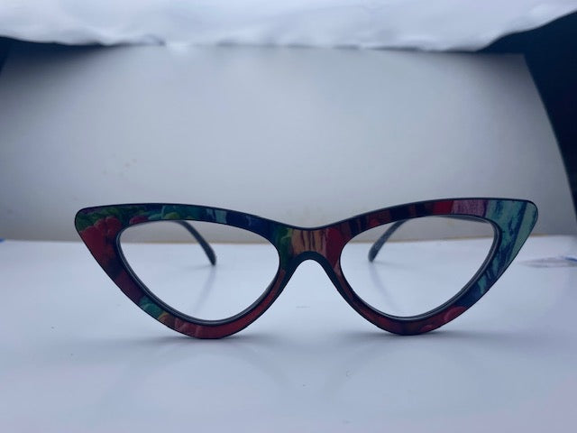 Daline In Rainbow Paint Acetate: Women's Cat Eye/Fits Medium To Wide Faces