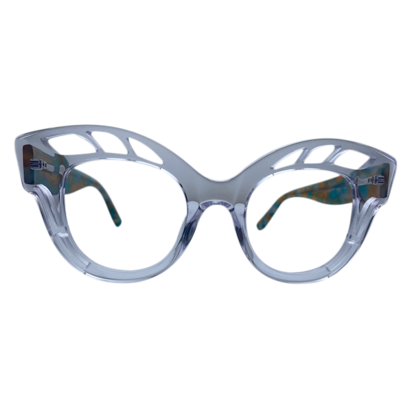 Hannah In Clear Kokoye Acetate: Women's Cat Eye Fits Medium To Wide Faces