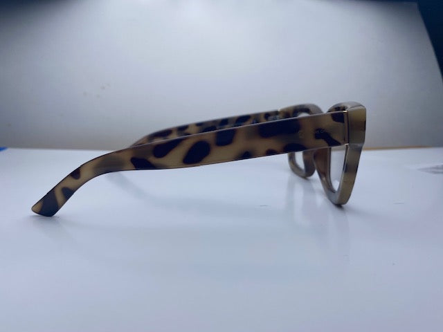 Ariel In Leopard Mookaite Acetate: Modified Cat Eye Frame Fits Medium To Wide Faces