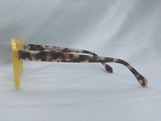 Harold In Translucent Banana:  Unisex Frame Fits Medium To Wide Faces