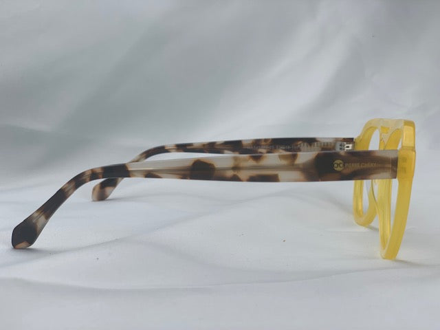 Harold In Translucent Banana:  Unisex Frame Fits Medium To Wide Faces
