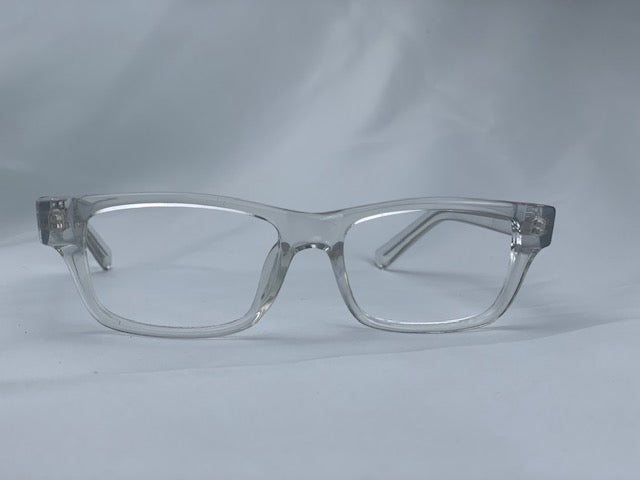 Asher In Clear Kokoye Acetate: Unisex  square Fits Medium Size Faces 50-17-140