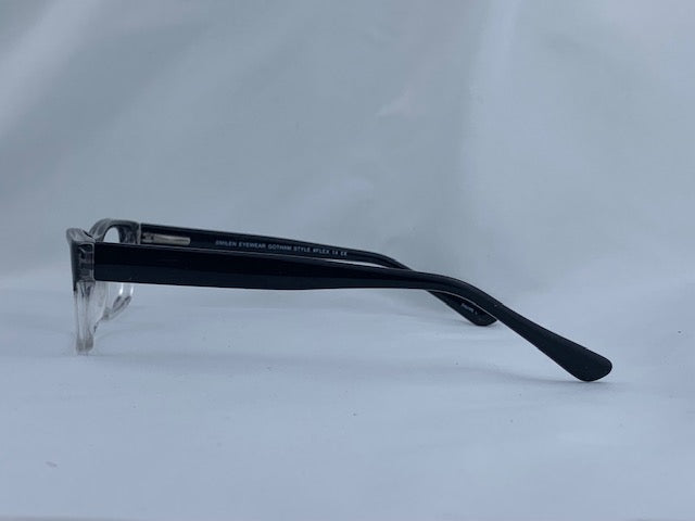 Amos In Faded Black Crystal: Unisex Square Fits Medium Size Faces