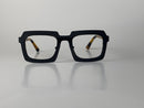 Baxter In Midnight Black:  Men's  Square/Fits Medium To Wide Faces