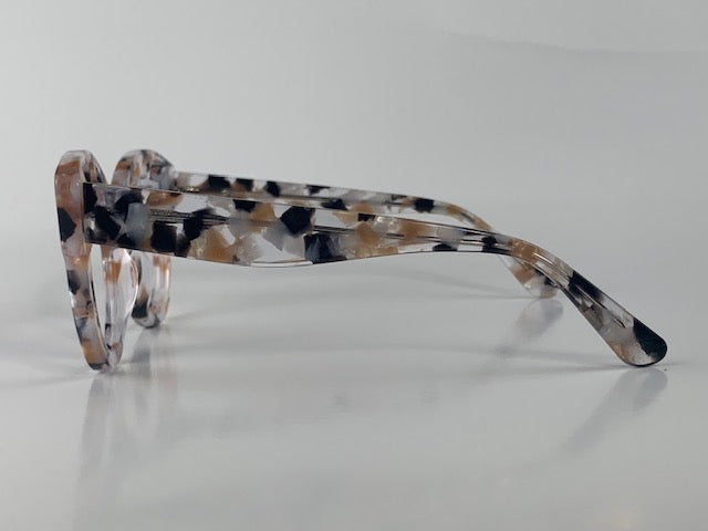 Hannah In Speckled  Acetate: Women's Cat Eye Fits Medium To Wide Faces