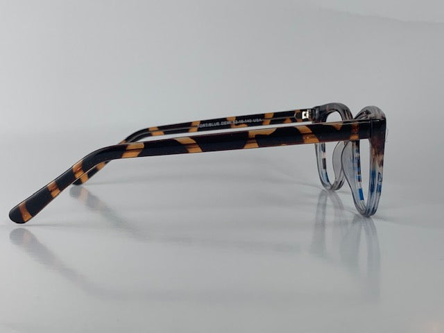 Eve In Blue Tortoise Specks:  Women's Eyewear Fits Medium Size Faces