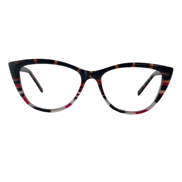 Eve In Red Tortoise Specks: Women's Cat Eye Fits Medium Size Faces